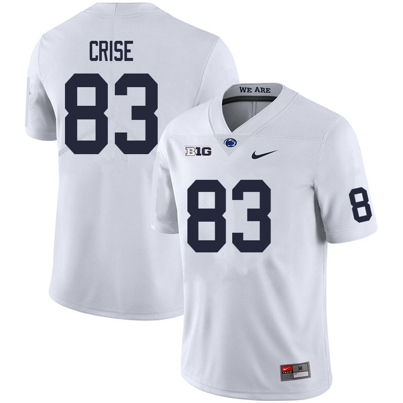 NCAA Nike Men's Penn State Nittany Lions Johnny Crise #83 College Football Authentic White Stitched Jersey LPL4498YC